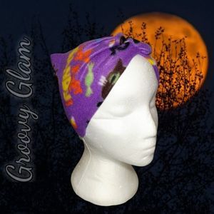 GROOVY GLAM Purple Halloween Twist Fleece Headband